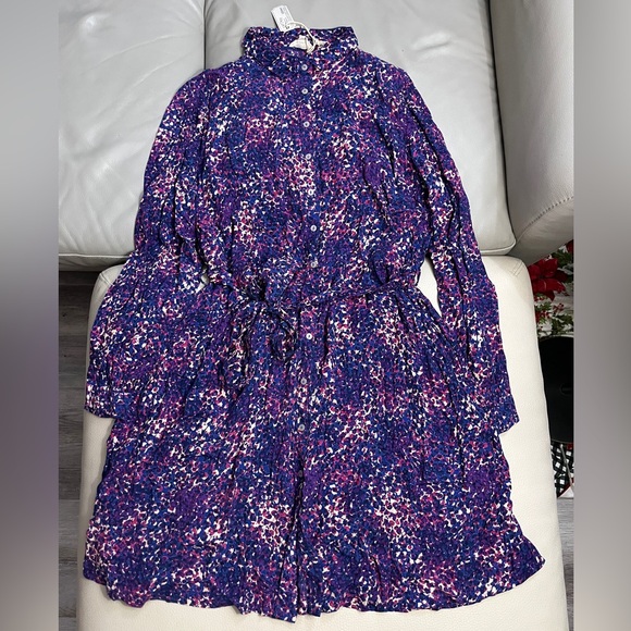 NWT - Fat Face Women's Charlie Layered Spot Shirt Dress - US 12/L - Picture 6 of 14